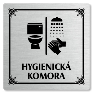 Hygienická komora, 80x80mm, stříbrná, Nebraska